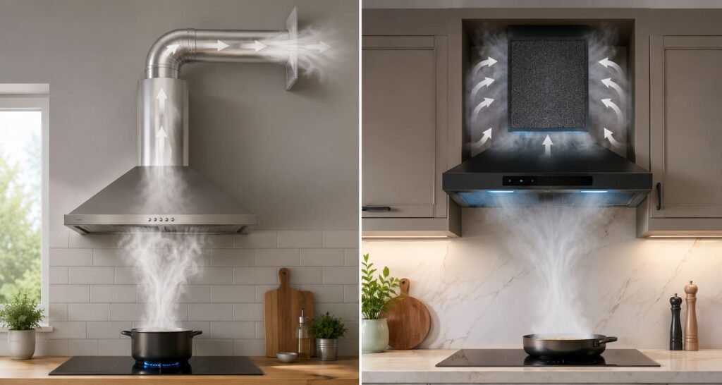 Ducted vs Ductless Range Hood