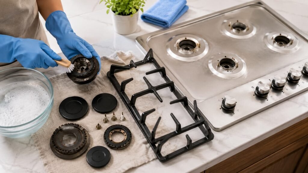 How to Clean Gas Stove Burners, Grates and Ports