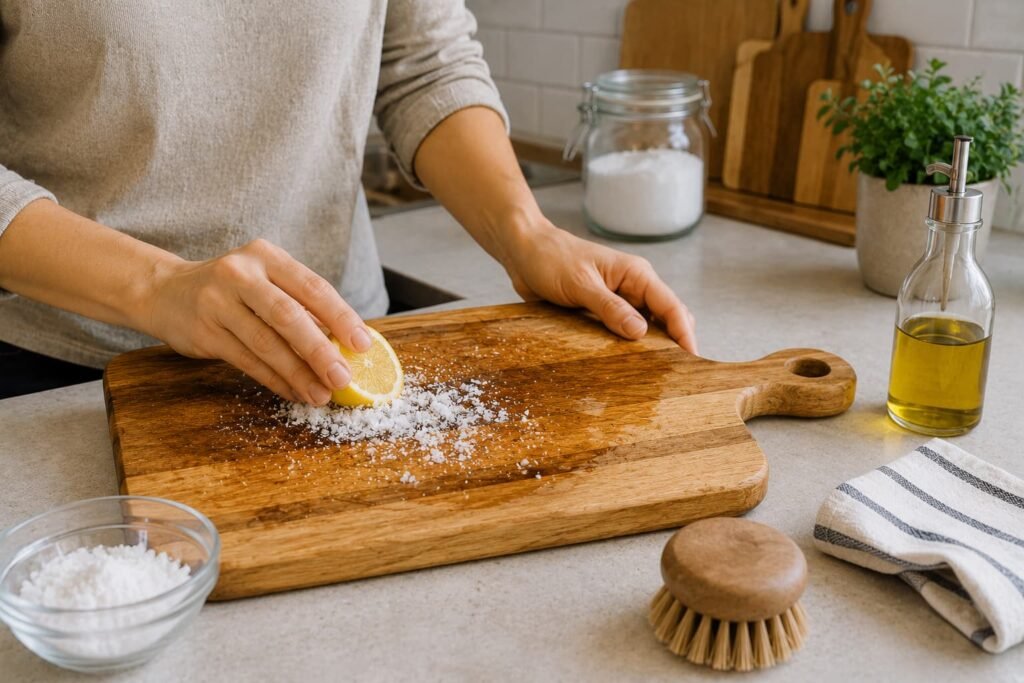 How to Clean a Wooden Cutting Board
