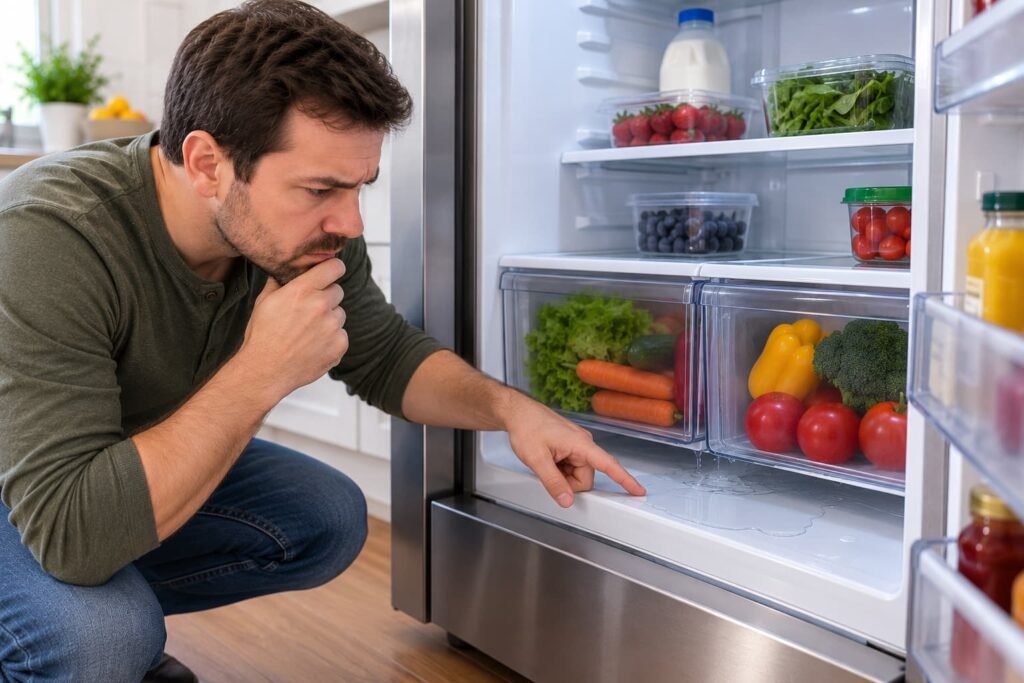Water Pooling Under the Crisper Drawers